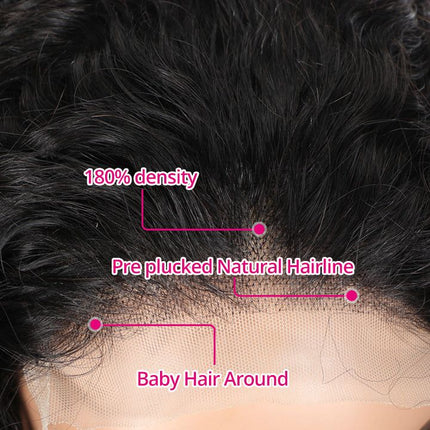 5x5 Preplucked Kinky Straight Natural Hairline HD Lace Closure Wig-Aaliweya