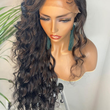 Loose Wave 5x5 HD Lace Closure Wig Pre Plucked With Baby Hair Glueless 100% Real Humam Hair-Aaliweya