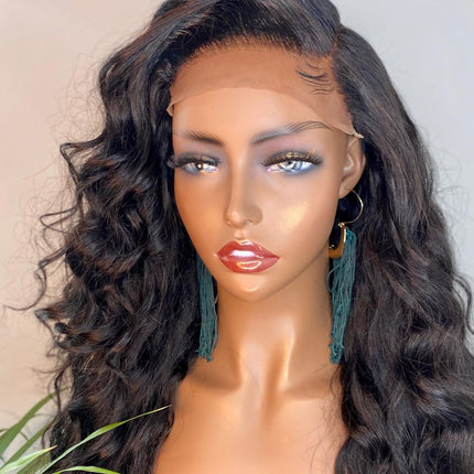 Loose Wave 5x5 HD Lace Closure Wig Pre Plucked With Baby Hair Glueless 100% Real Humam Hair-Aaliweya