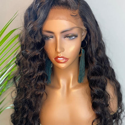 Loose Wave 5x5 HD Lace Closure Wig Pre Plucked With Baby Hair Glueless 100% Real Humam Hair-Aaliweya