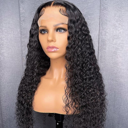 Water Wave Hair Lace 5x5 HD Closure Wigs Pre Plucked With Baby Hair For Women-Aaliweya