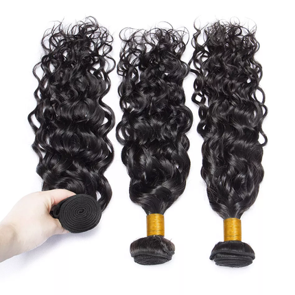 Virgin Hair Natural Wave 4 Bundles Human Hair Weaves-Aaliweya