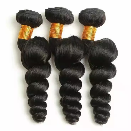Loose Wave Hair 3 Bundles With 13x4 Lace Frontal Unprocessed Human Virgin Hair-Aaliweya
